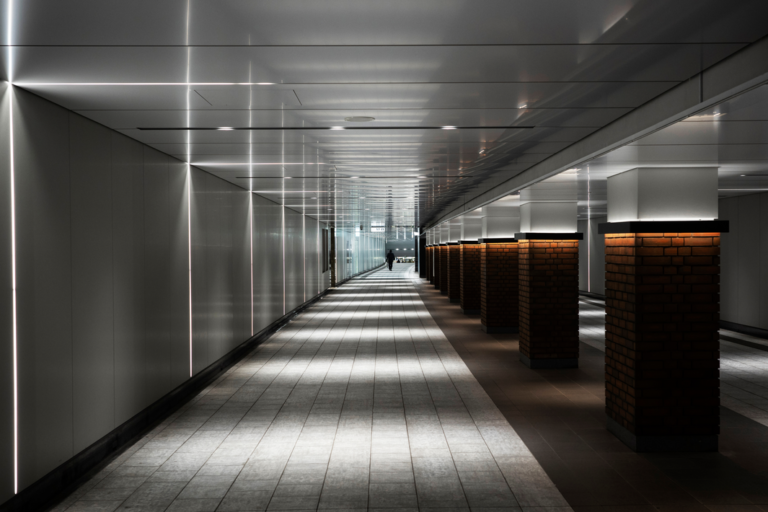 long modern hallway